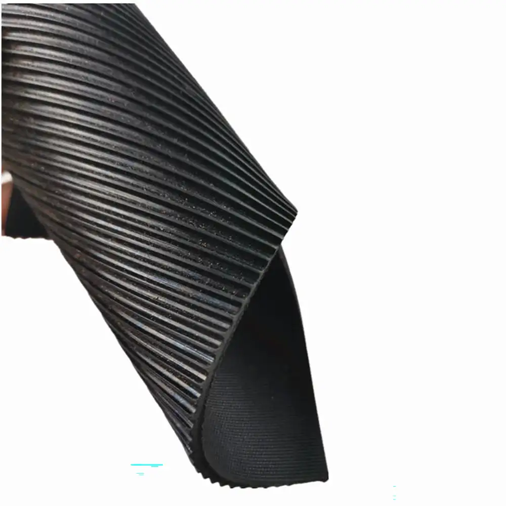 Fine Ribbed Rubber Sheet, Color Anti-Fatigue and Anti-Slip Design