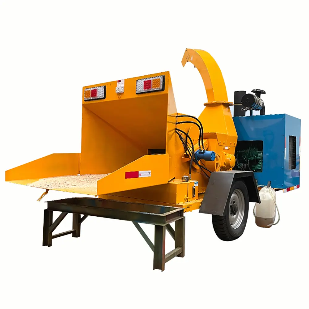 Garden Wood Tree Branch Crusher Diesel Wood Chipper Log Chipper Shredder Wood Shredder