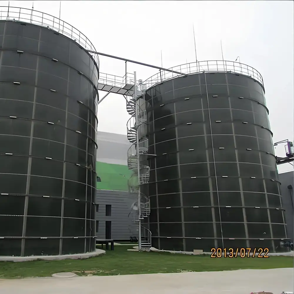 Glass-Fused-to-Steel Municipal Sewage Treatment Reactor, High Strength Enamel Assembled Water Treatment Reactor