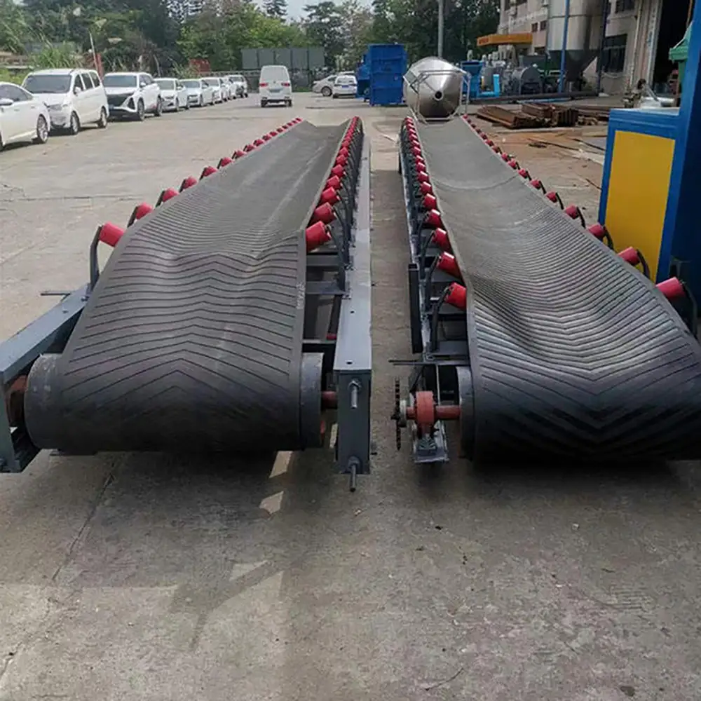 Rubber Belt Conveyor For Rock And Sand