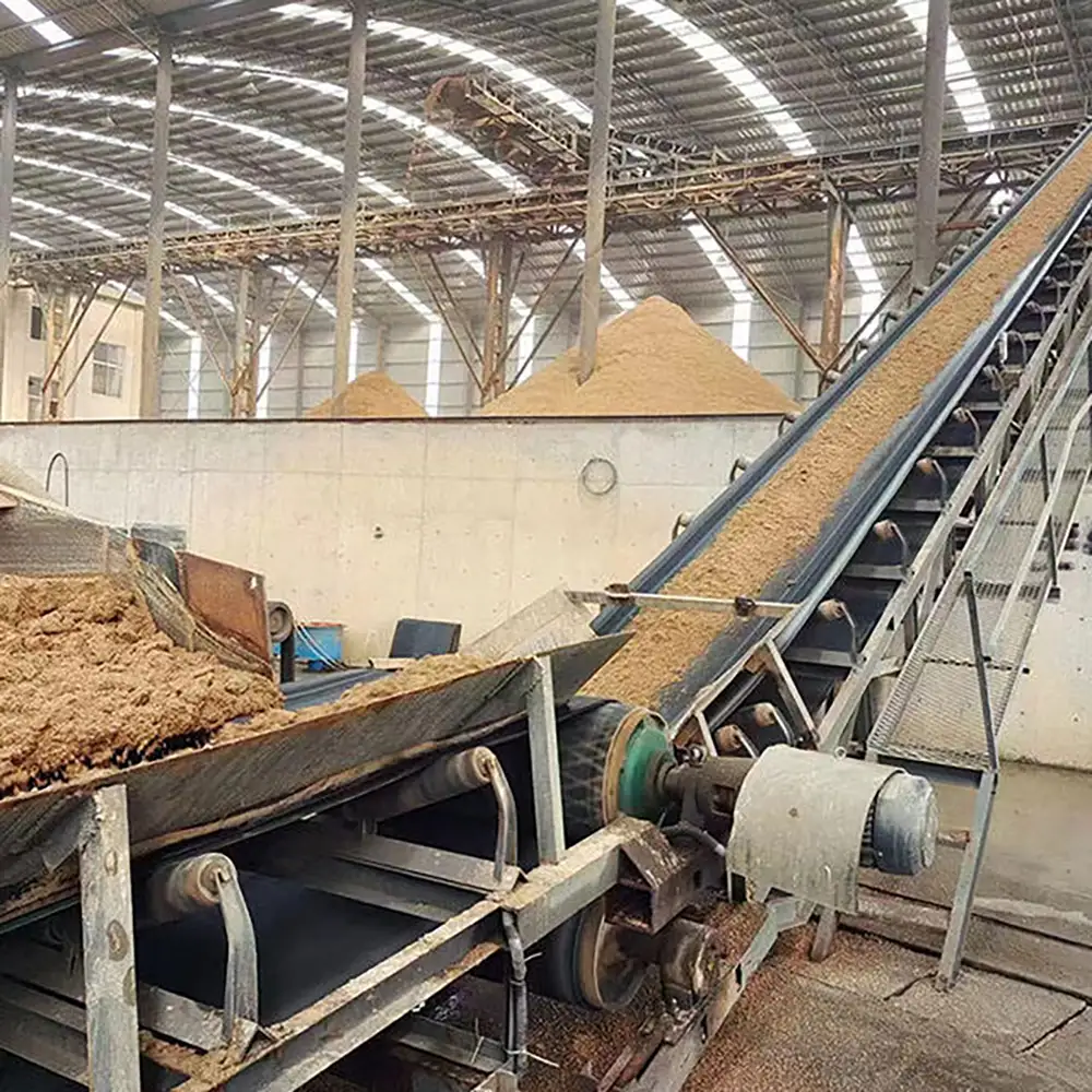 Gravel Rock Rubber Conveyor Belt, Heavy-Duty Belt Conveyor Systems for Rock, Sand, Dirt
