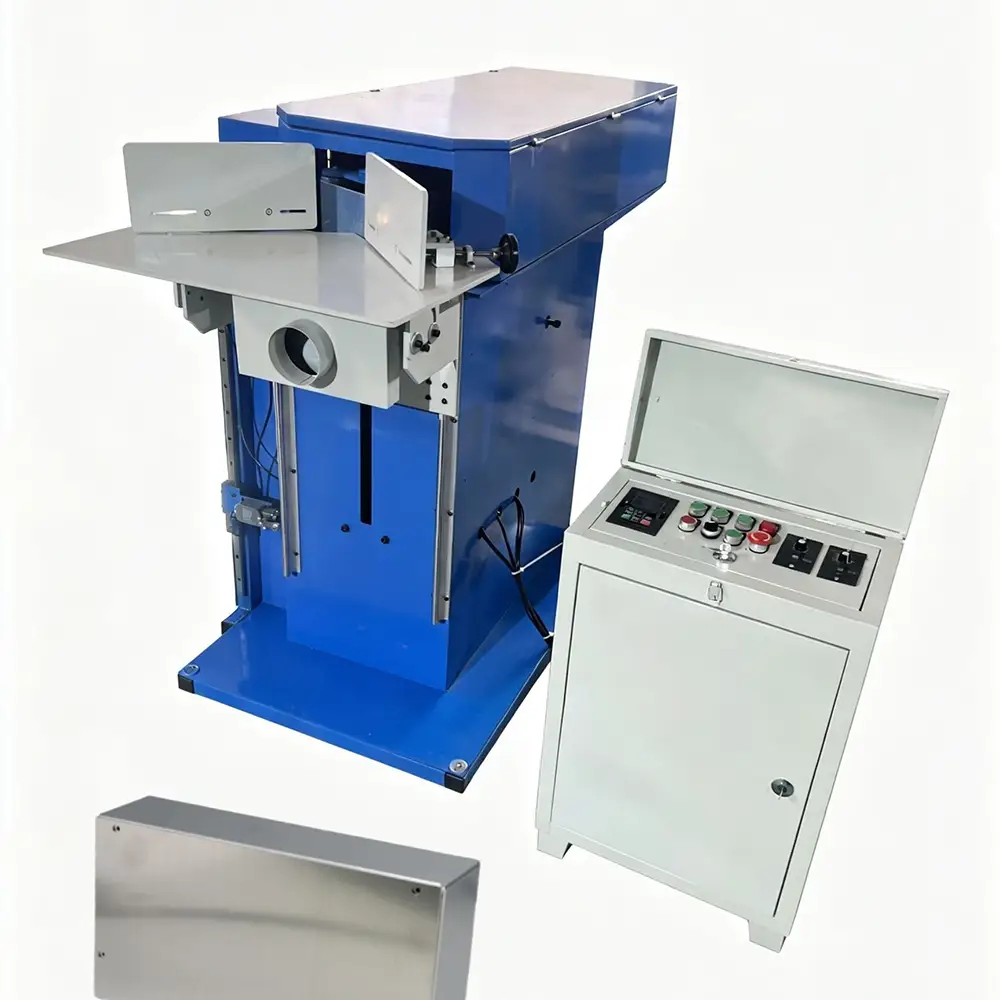 Grinding of Enclosure Welds Metal Box Grinding Machine Electric Angle Grinder and Polisher
