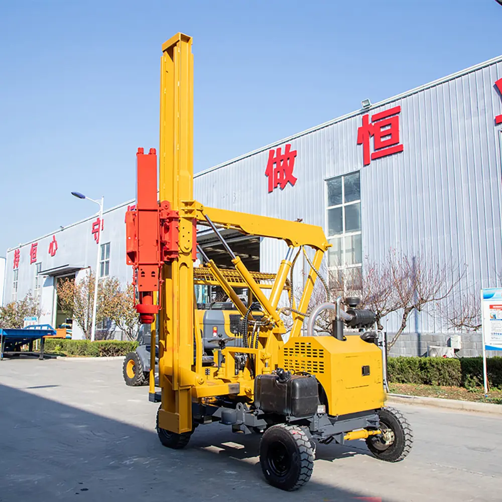 Four Wheel Pile Driver