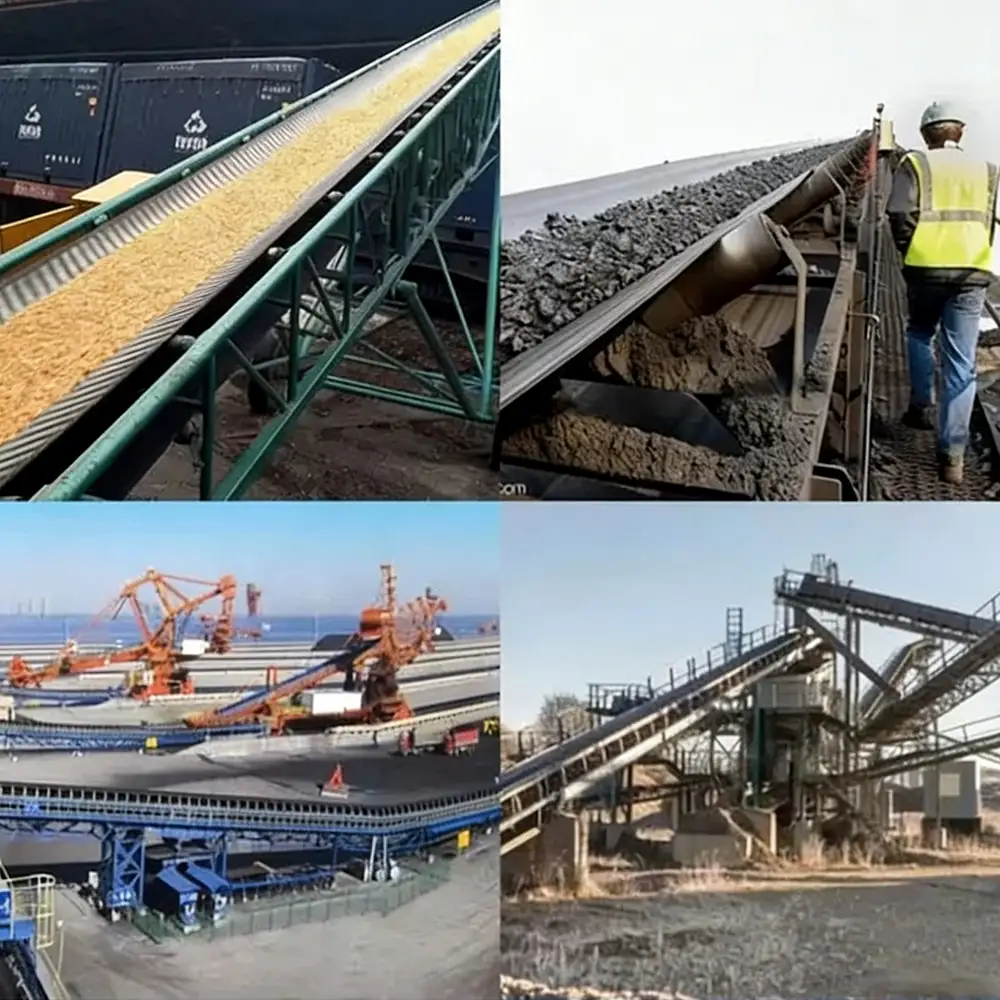 Heat Resistant Rubber Conveyor Belt For Manufacturing