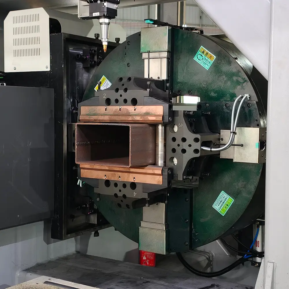 CNC Round Tube Fiber Laser Cutting Machine
