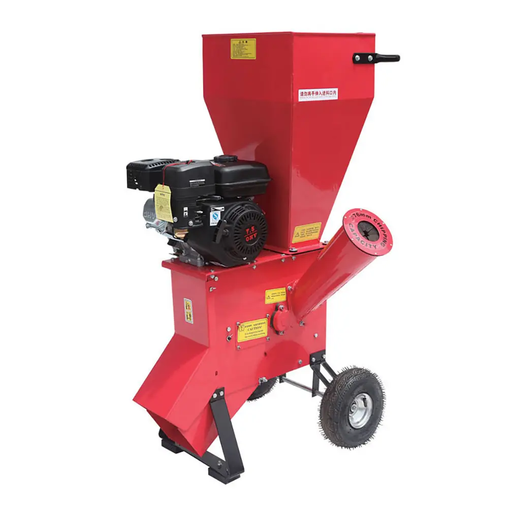 Horizontal Type 7 horsepower Customizable Mobile Gasoline Wood Chipper Shredder