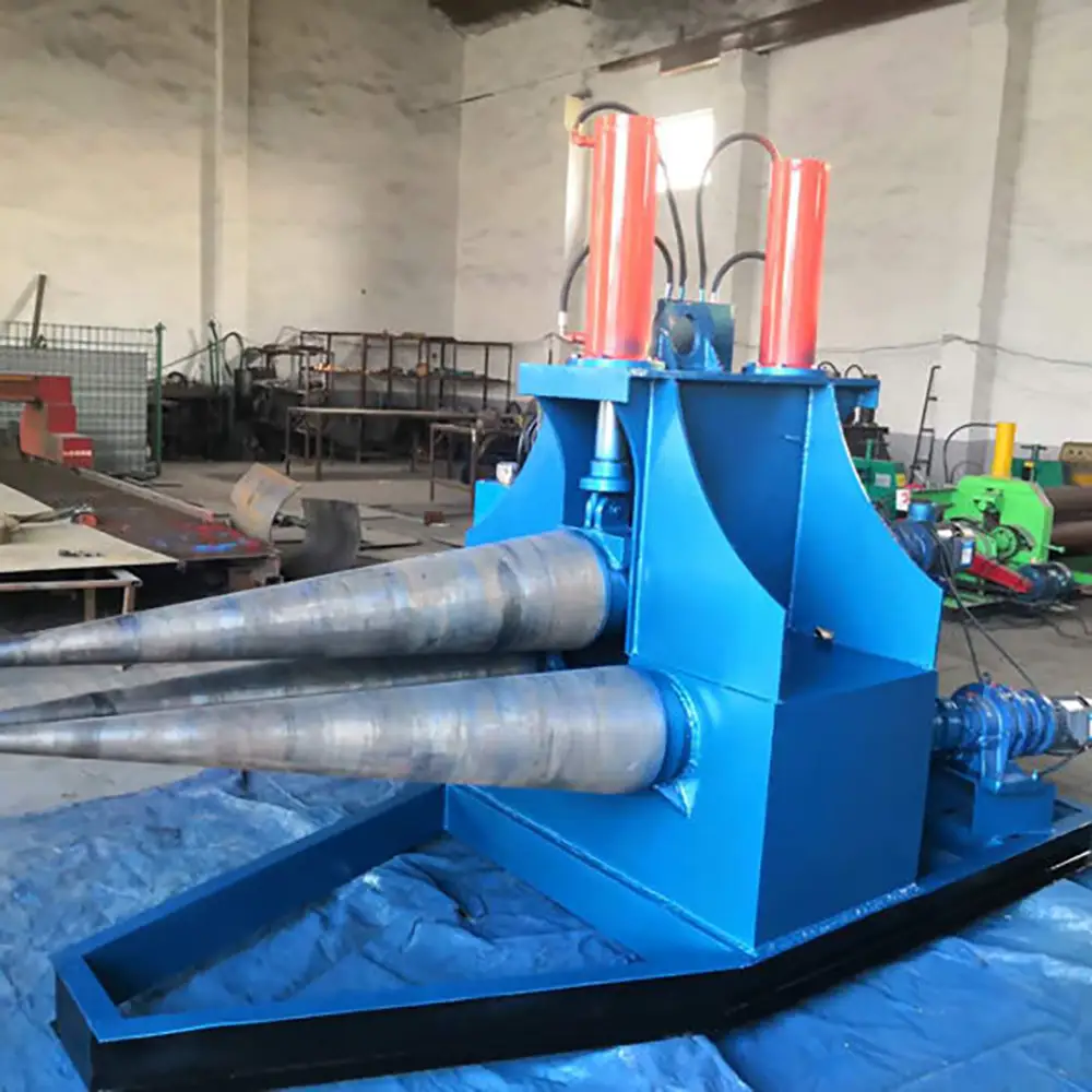 Three Roller Cone Bending Machine