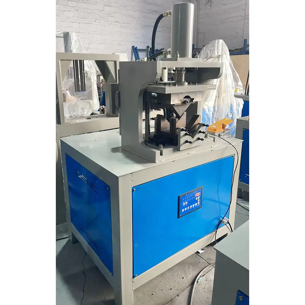 Metal Pipe Hole Making And Flattening Machine