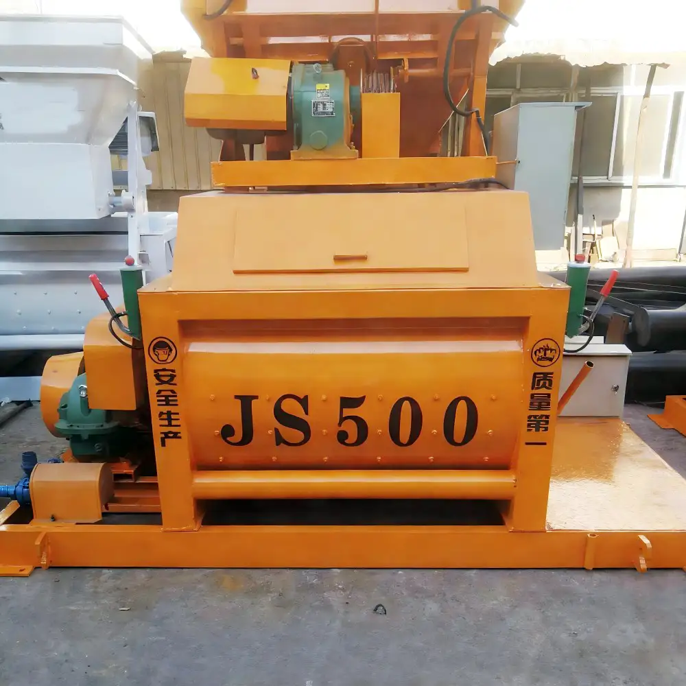 Double Shaft Forced Concrete Mixer
