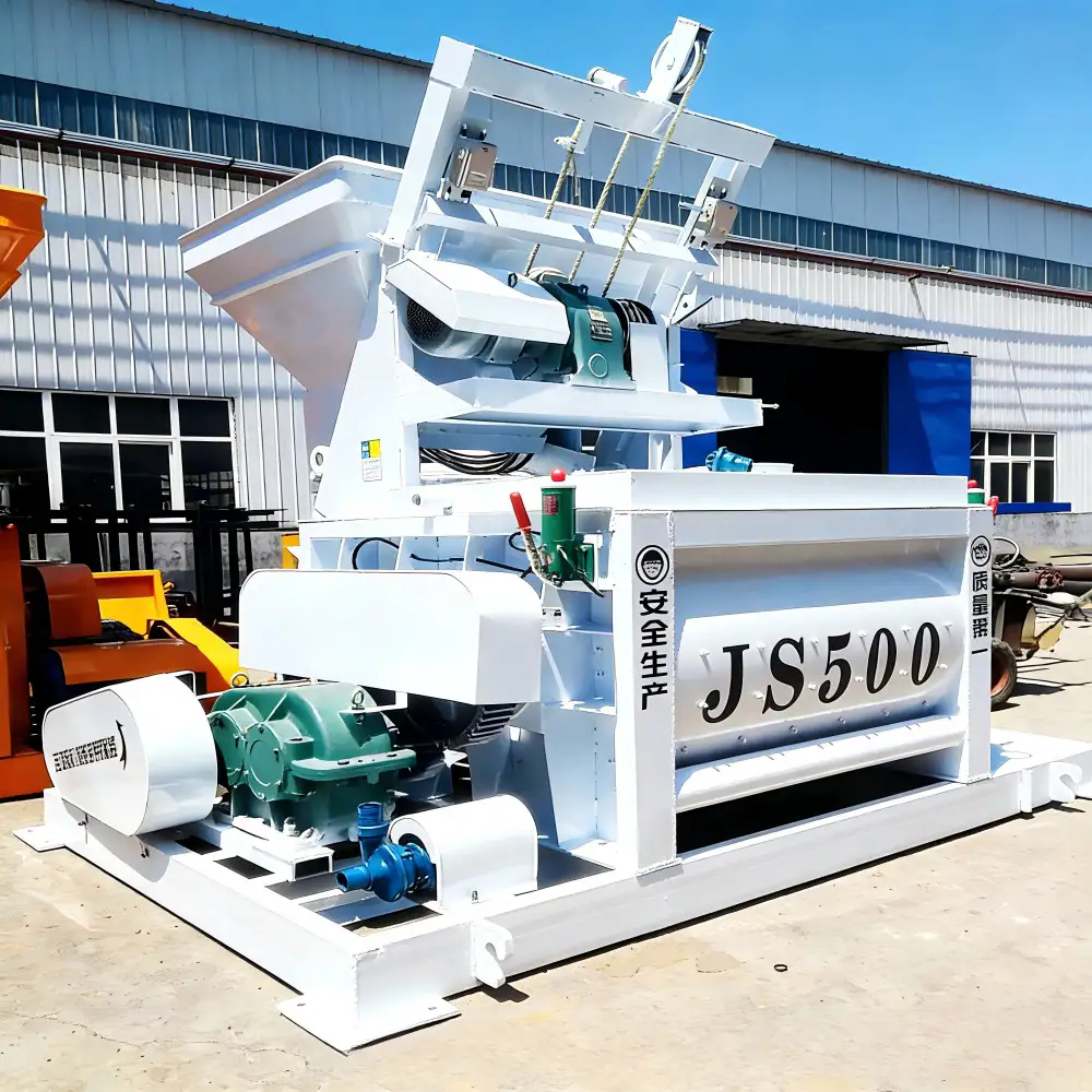 Industrial Twin Shaft Concrete Mixer