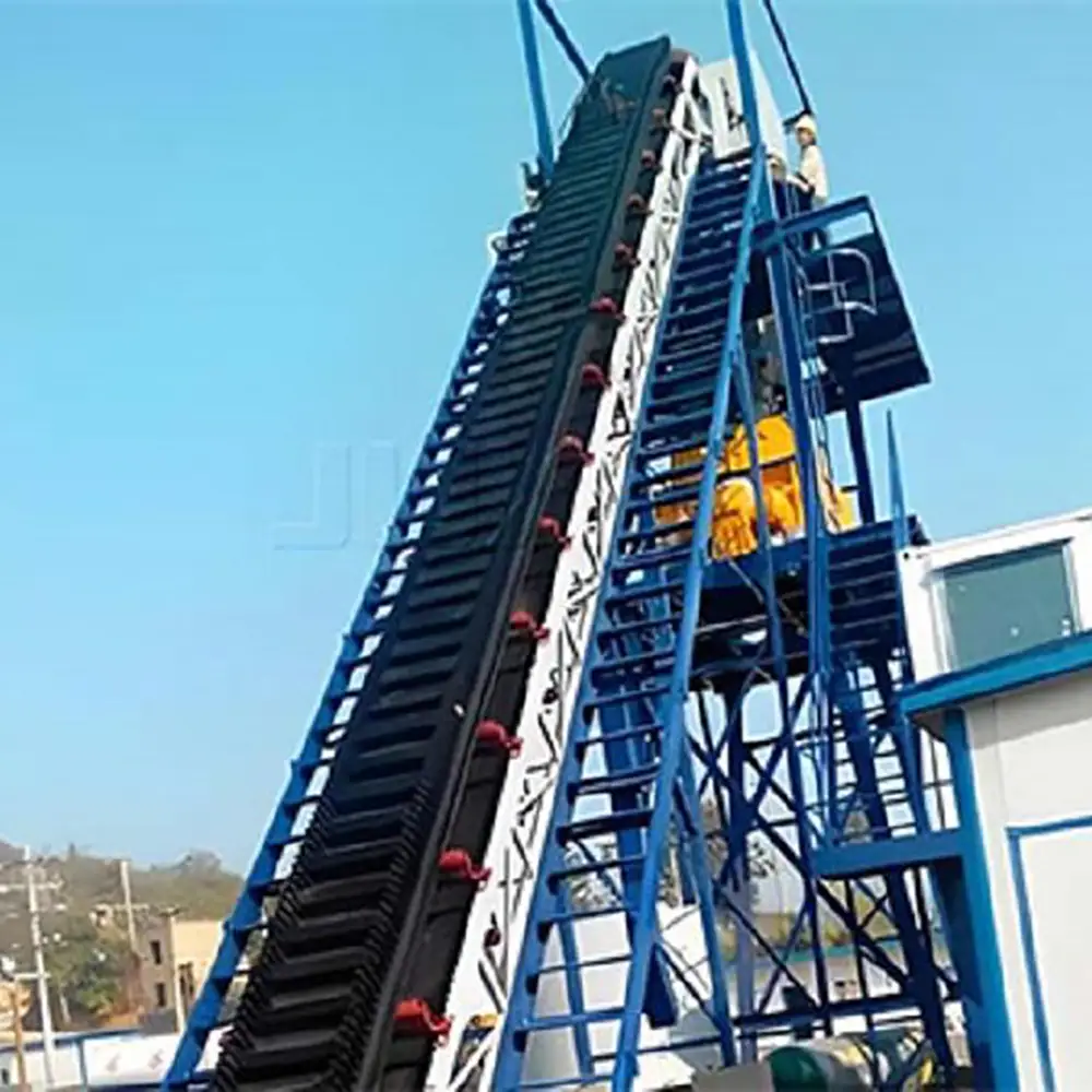 Corrugated Sidewall Belt Conveyor for Bulk Material Transport