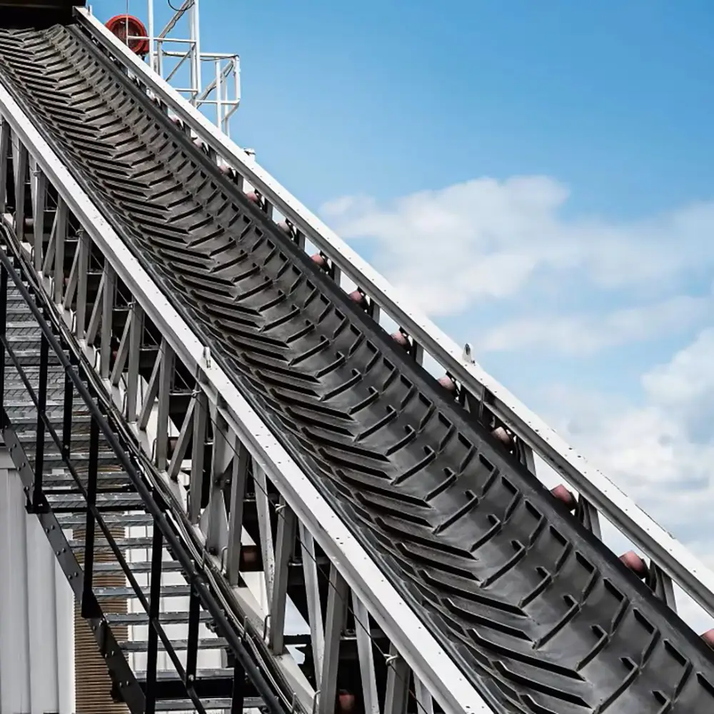 Large Angle Rib Belt Conveyor, Skirt Conveyor