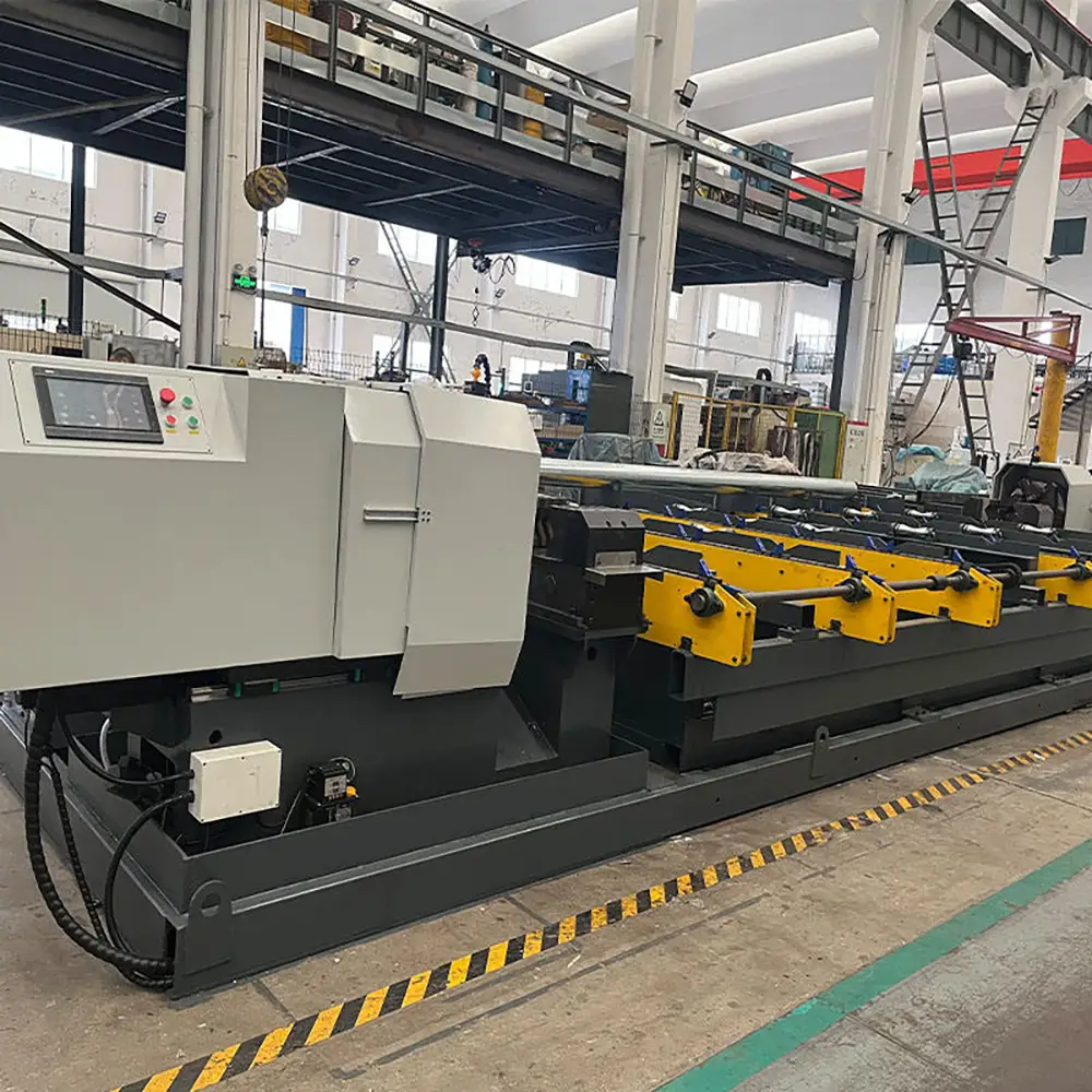 Large Pipe Automatic Threading Machine for Fire Fighting Pipeline Feeding Double Head Threading Machine
