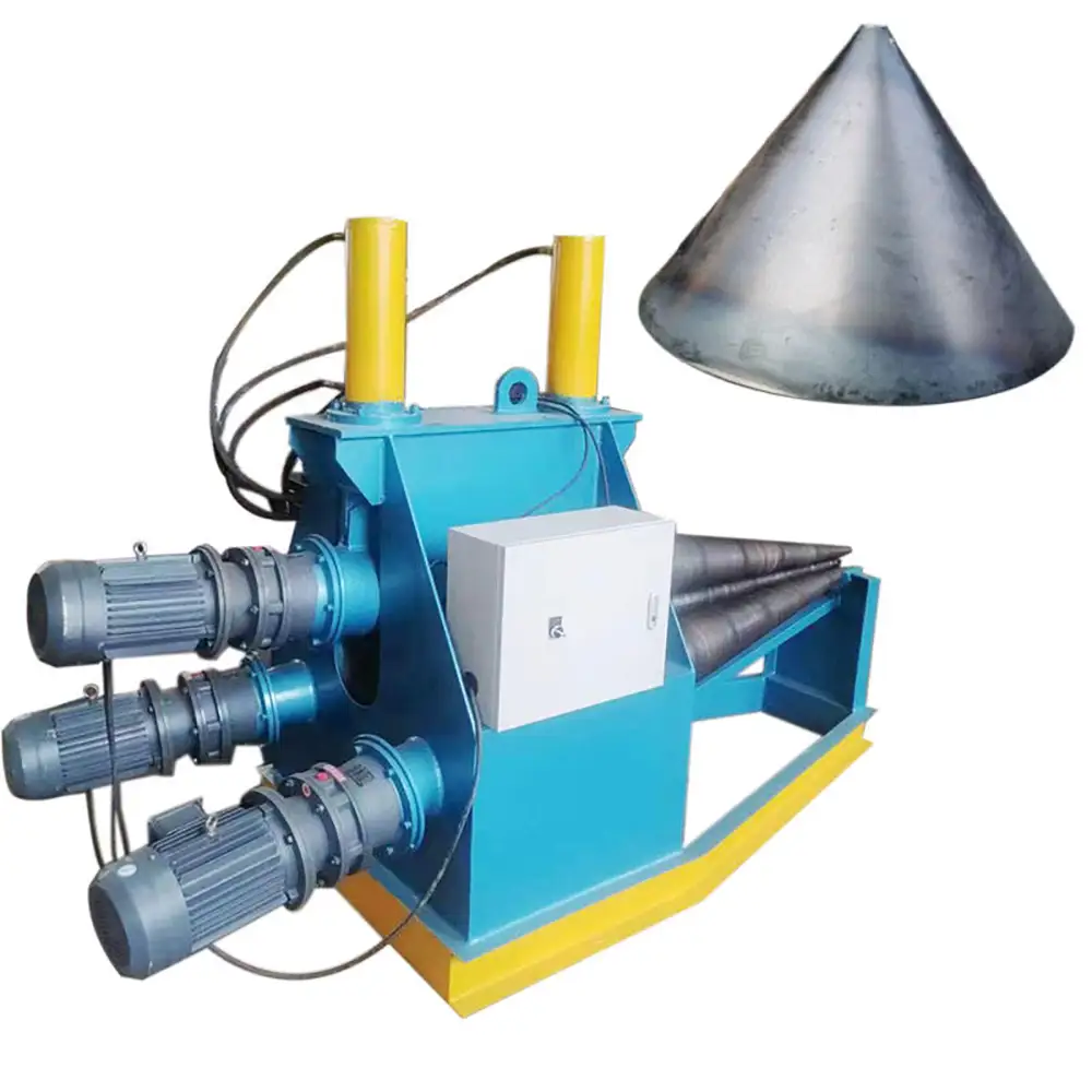 Machine Rolling Cone Hydraulic 3 Roller Plate Bending Machine