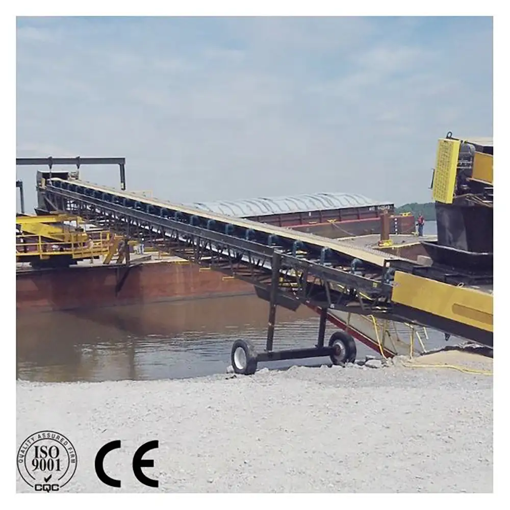 Mobile Stone Belt Conveyor for Quarry Material Transfer