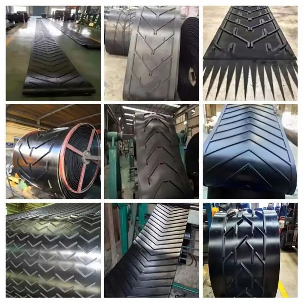 Heavy Duty Patterned Conveyor Belt