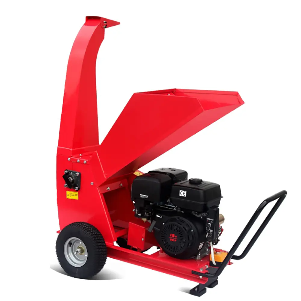 Petrol Engine Tree Twip Branches Crusher, Wood Chipper Shredder Gasoline Electric Start