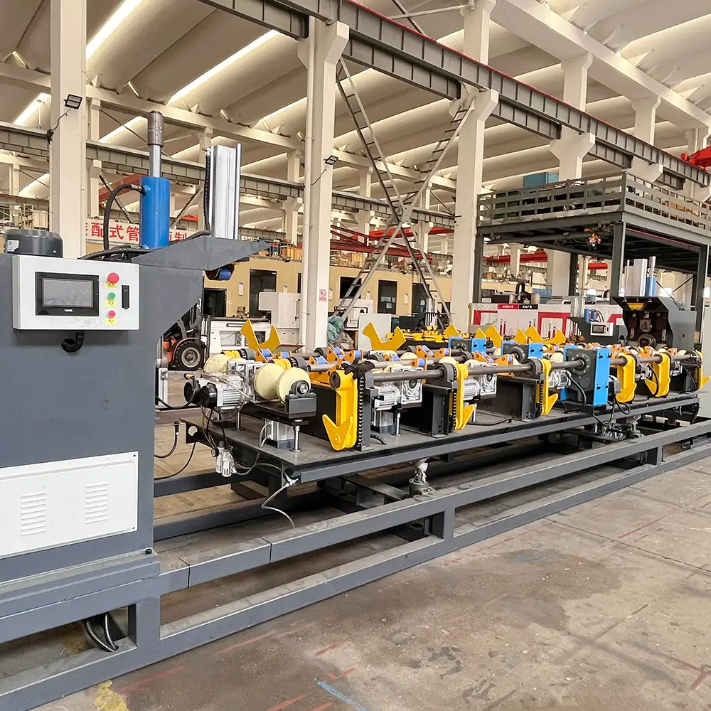 Pipeline Feeding Threading Machine Double Head for Large Diameter Pipe Large Pipe Automatic Threading Machine
