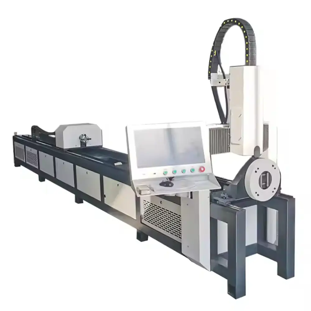 Pneumatic Chuck Laser Cutter Round Square Metal Pipe Tube Laser Tube Cutting Machine