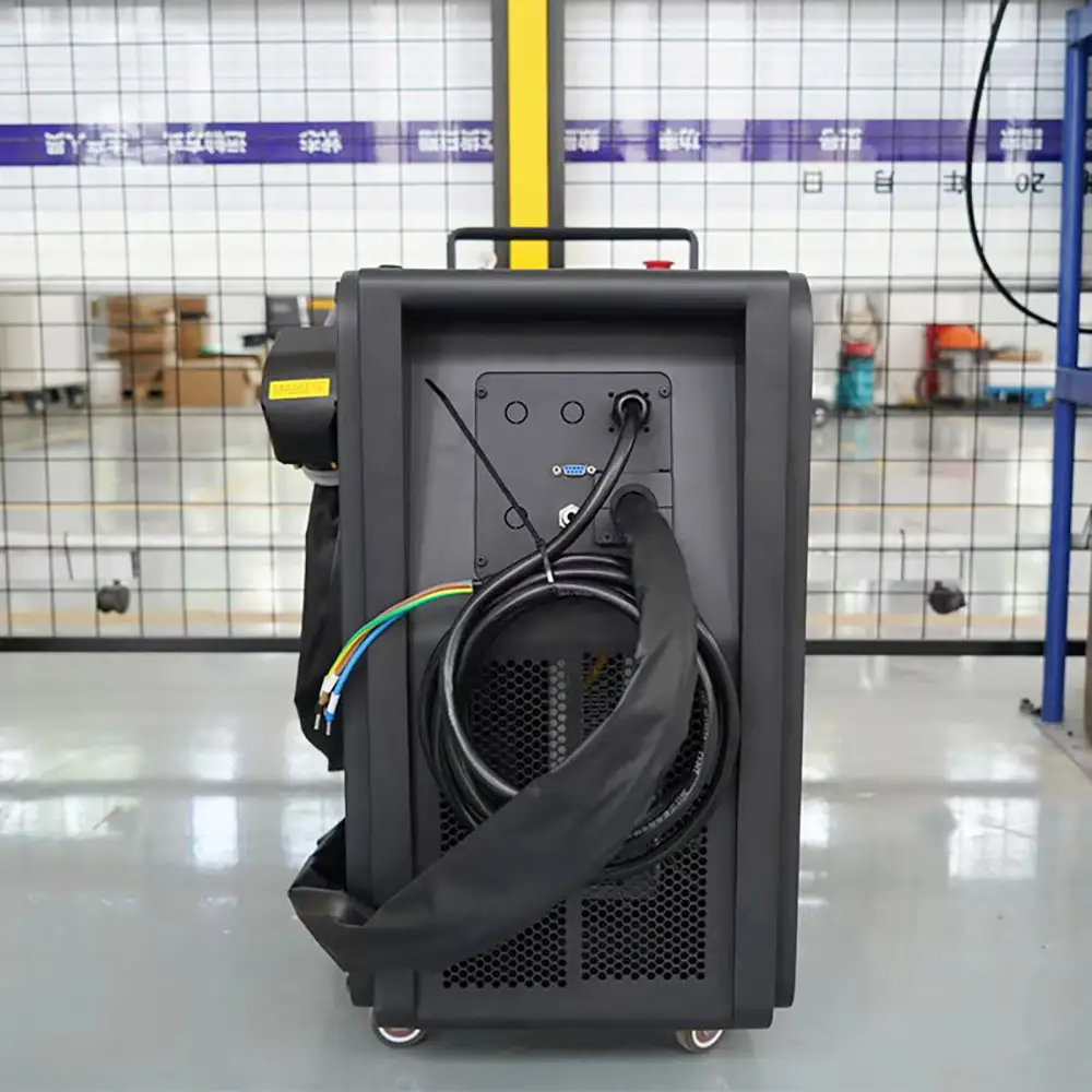 Portable Pulse Fiber Laser Cleaning Machine Metal Painting Rust Removal Laser Cleaner