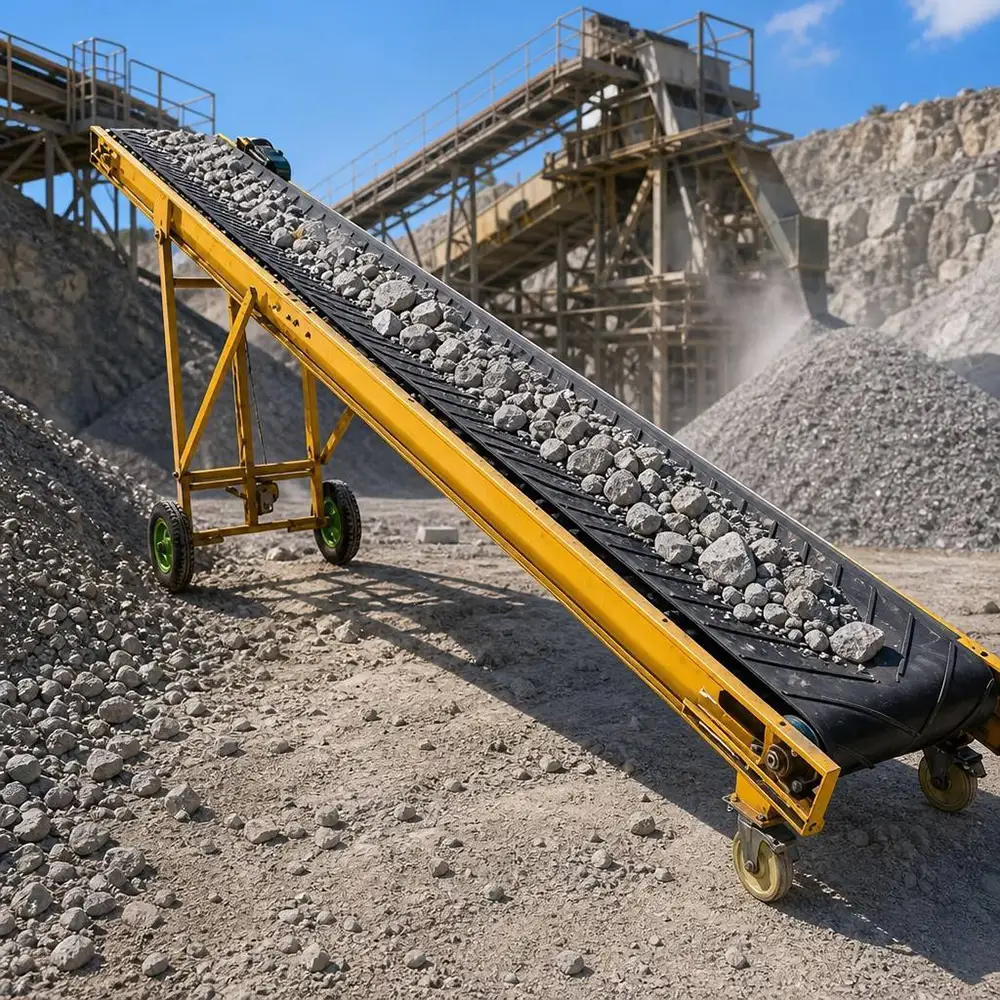 Portable Belt Conveyor Machine for Loading and Unloading