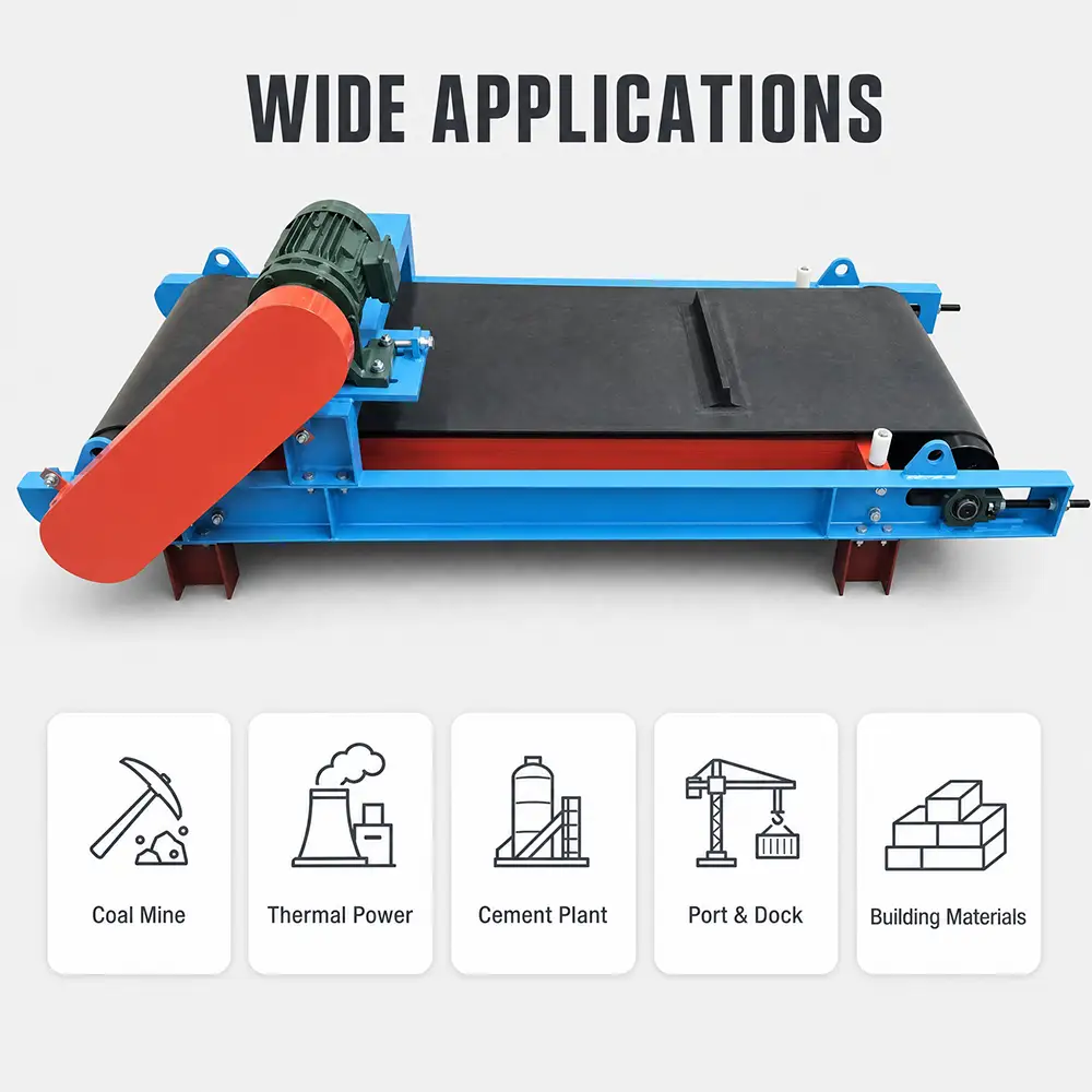 Industrial Overband Permanent Magnetic Separator