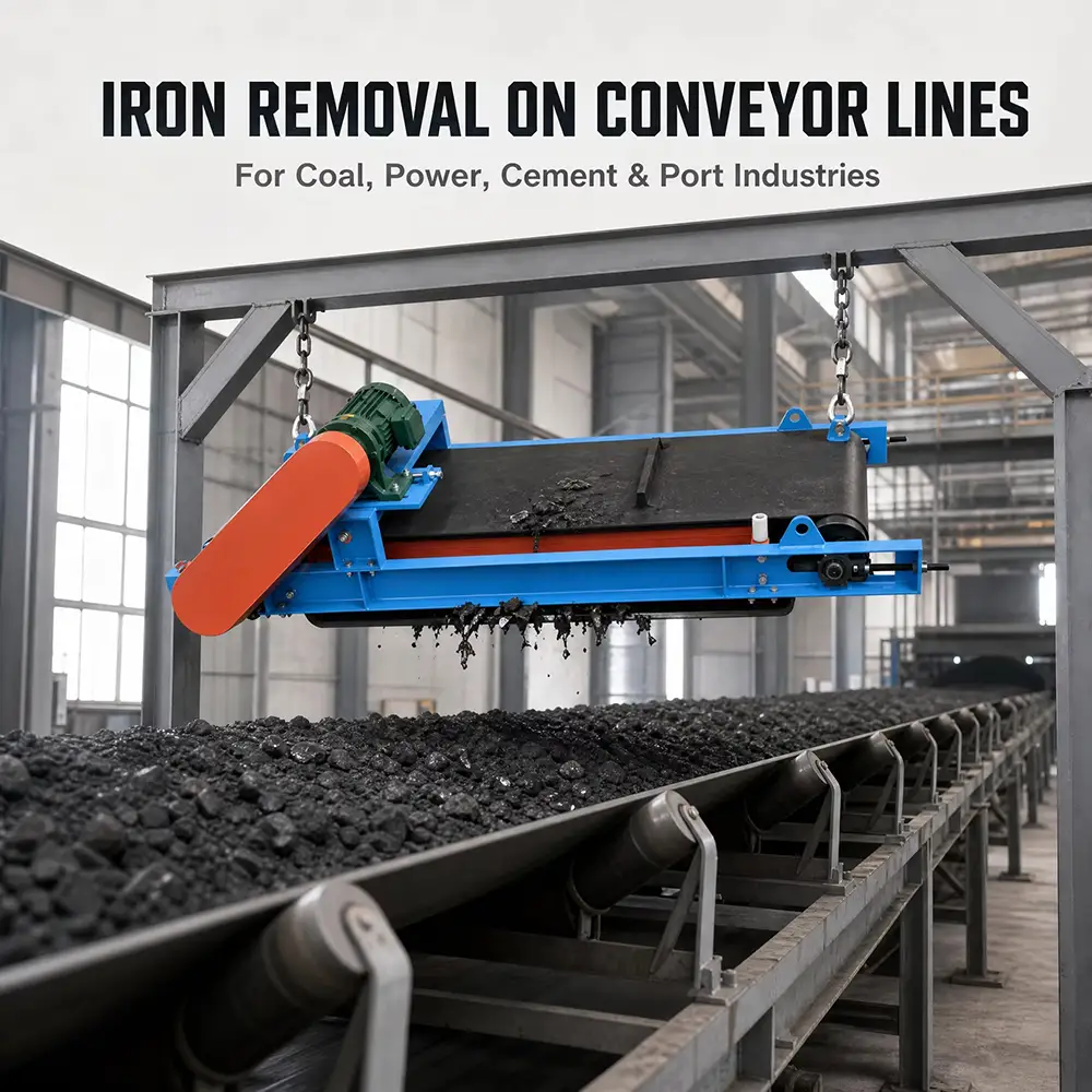 Permanent Magnetic Iron Separator For Conveyor
