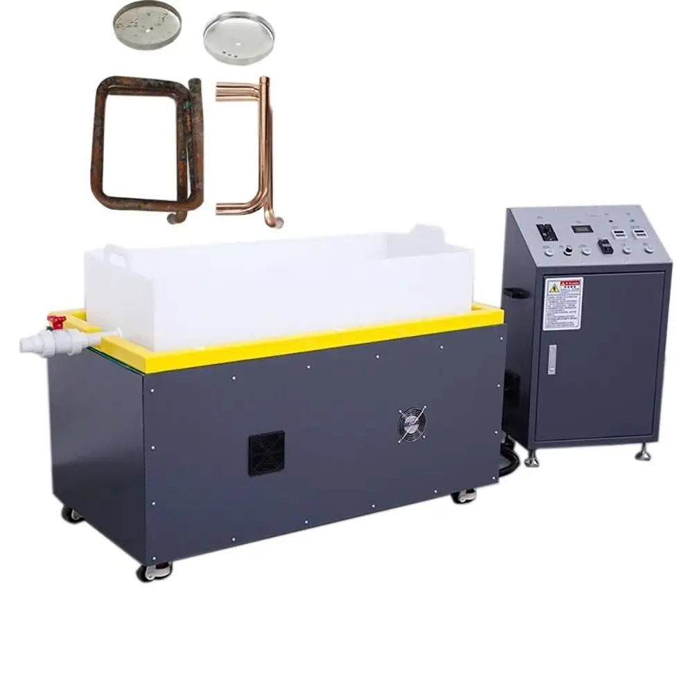 Remove Rust Wear Resistant Electrolytic Metal Deburring Magnetic Tumbler Polishing Machine