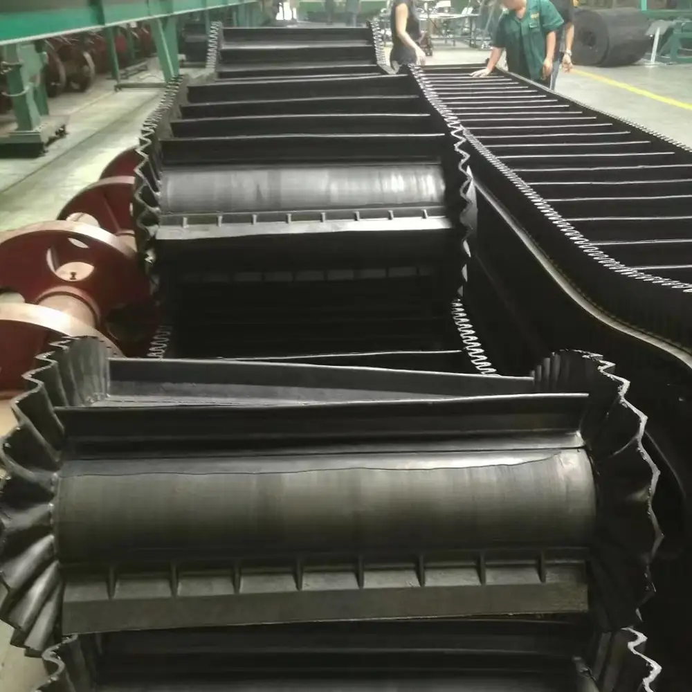 Steep Angle Rubber Conveyor Belt