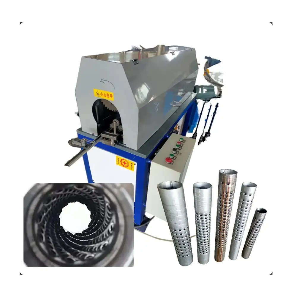 Semi Automatic Exhaust Pipe Perforating Machine