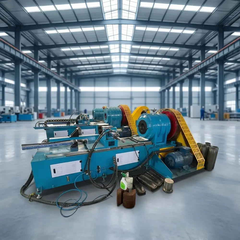 Semi-Automatic Round Tube End Pointing Tapering Machine for Solar Ground Screw Helical Pile Processing