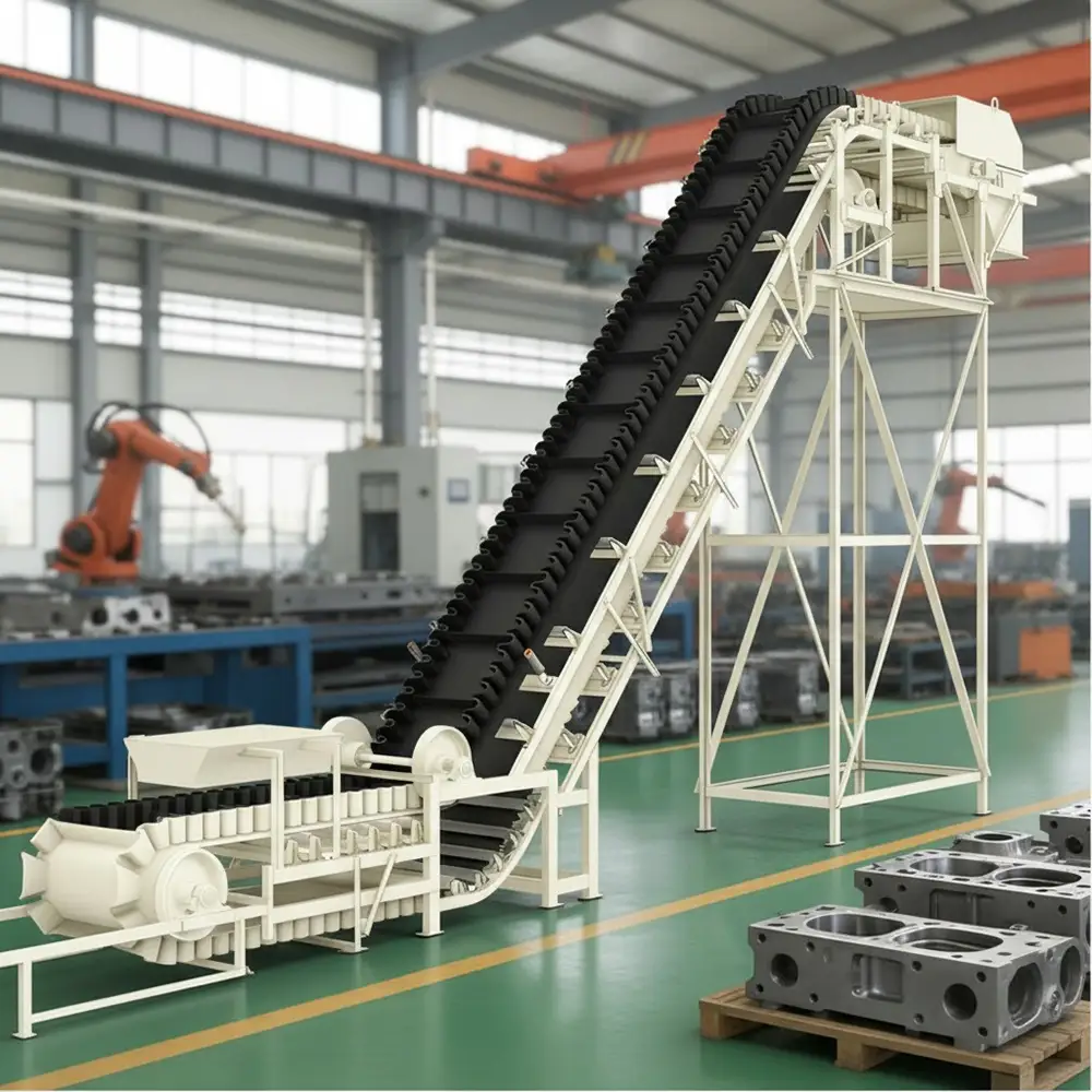 Corrugated Sidewall Belt Conveyor