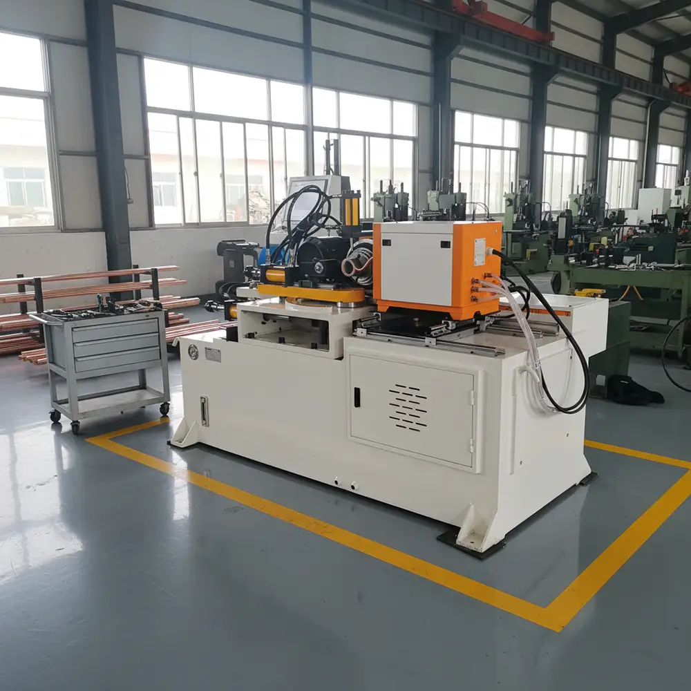 Tube End Closing And Forming Machine