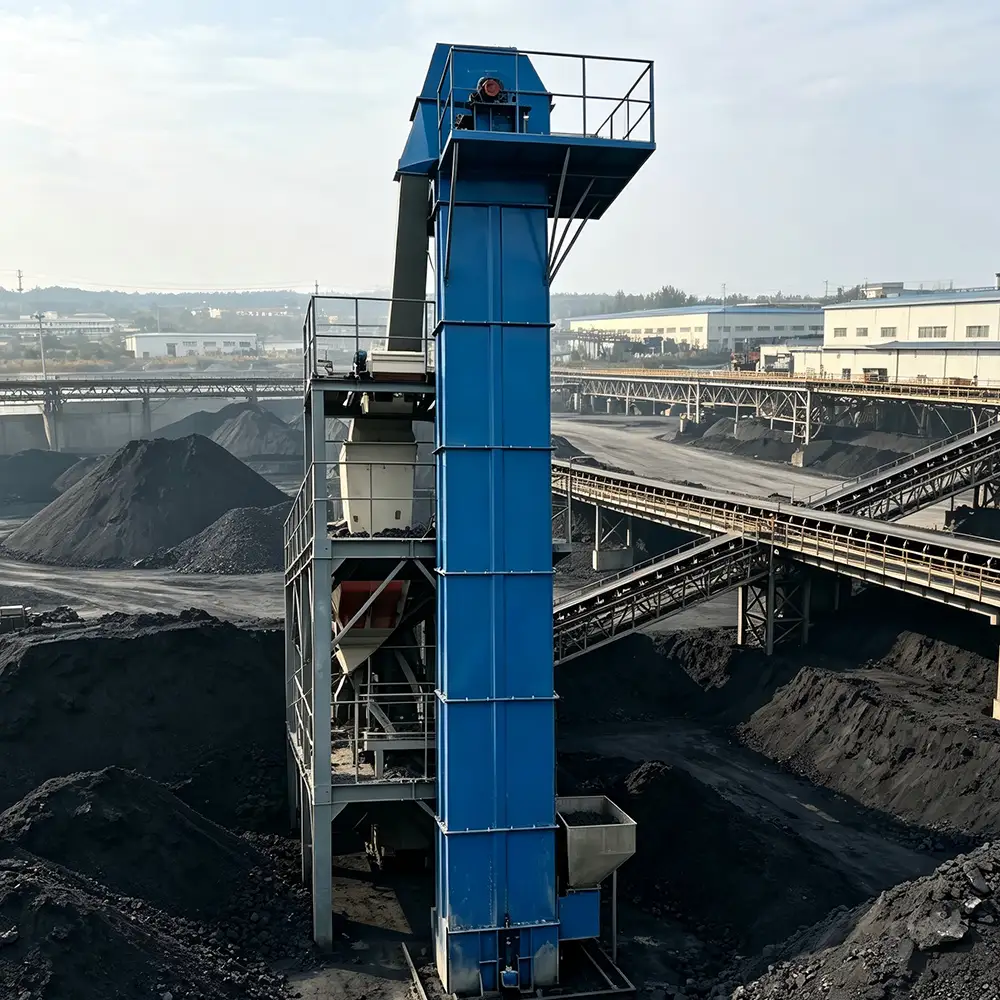 TH Mining Bucket Elevator, Bucket Conveyor Elevator With Wheels
