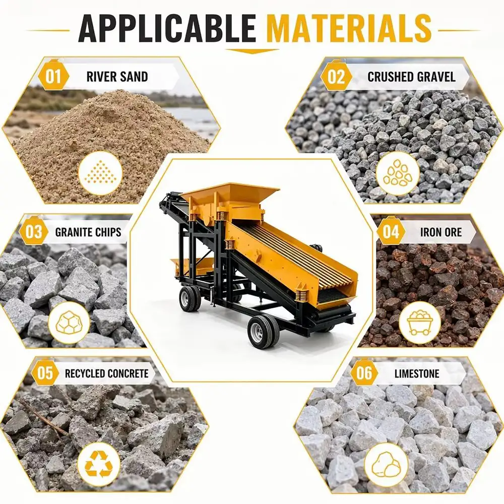 Vibrating Screen Machine For Construction Waste Recycling