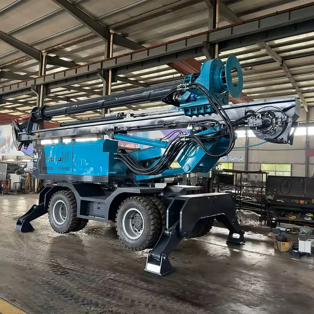 Wheel Mounted Rotary Drilling Rig